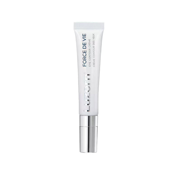 Luzern Force De Vie Eye Contour Creme tube with metal rollerball applicator, 0.51 fl oz