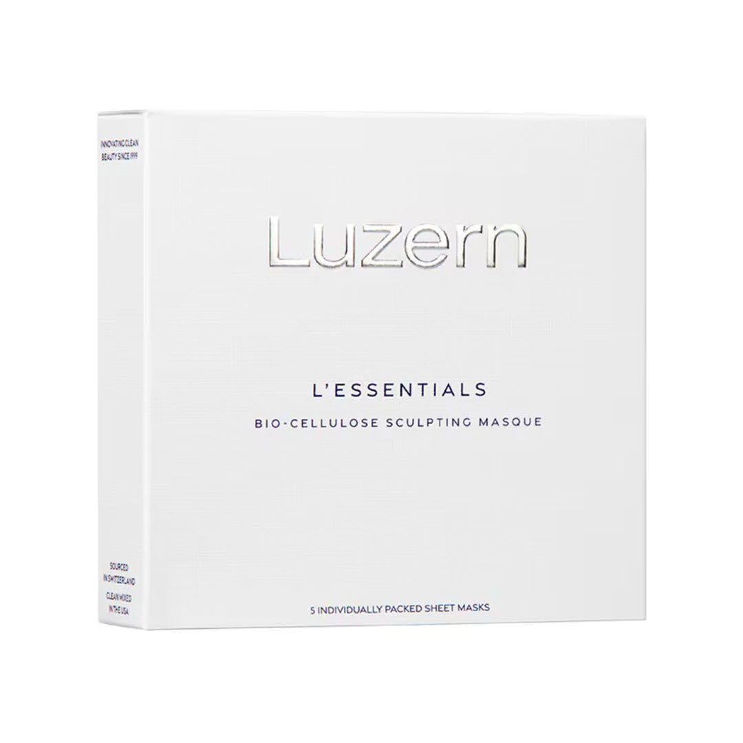 Luzern L'Essentials Bio-Cellulose Sculpting Masque box, 5 individually packed sheet masks