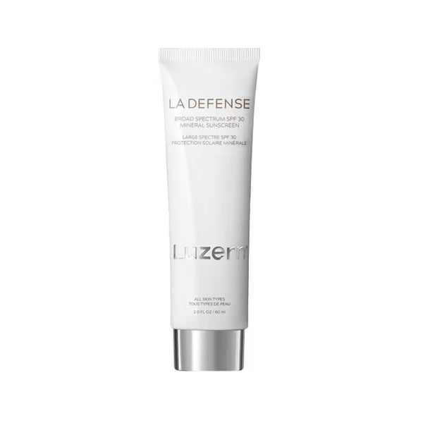 Luzern La Defense Broad Spectrum SPF 30 Mineral Sunscreen tube, 2.0 fl oz