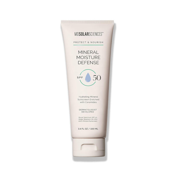 MDSolarSciences Mineral Moisture Defense SPF 50 Sunscreen tube