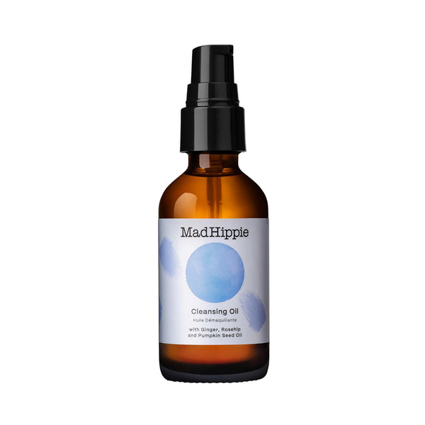 Mad Hippie Cleansing Oil 2 fl oz pump bottle with Ginger, Rosehip, and Pumpkin Seed Oil
