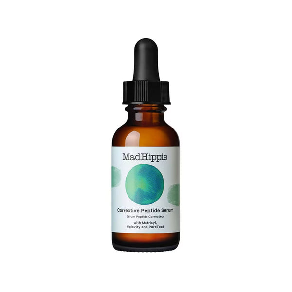 Mad Hippie Corrective Peptide Serum 1.02 fl oz dropper bottle with Matrixyl, Uplevity, and PoreTect