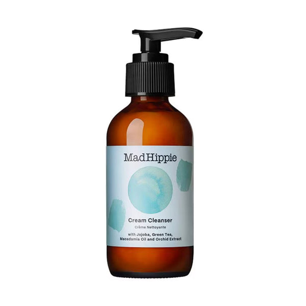 Mad Hippie Cream Cleanser 4.0 fl oz pump bottle with Jojoba, Green Tea, Macadamia Oil, and Orchid Extract