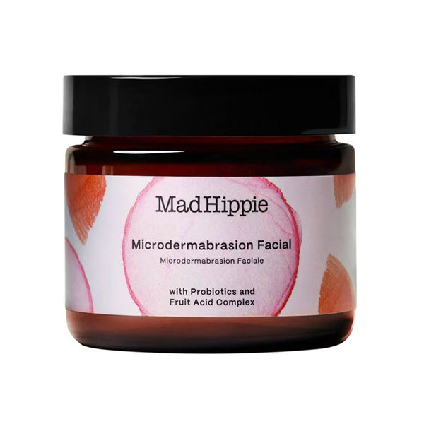 Mad Hippie Microdermabrasion Facial 2.1 oz jar with Probiotics and Fruit Acid Complex