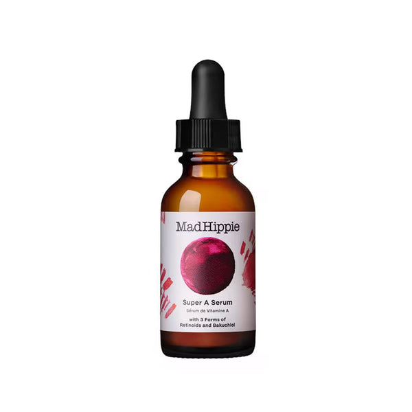 Mad Hippie Super A Serum 1.02 fl oz dropper bottle with 3 forms of Retinoids and Bakuchiol