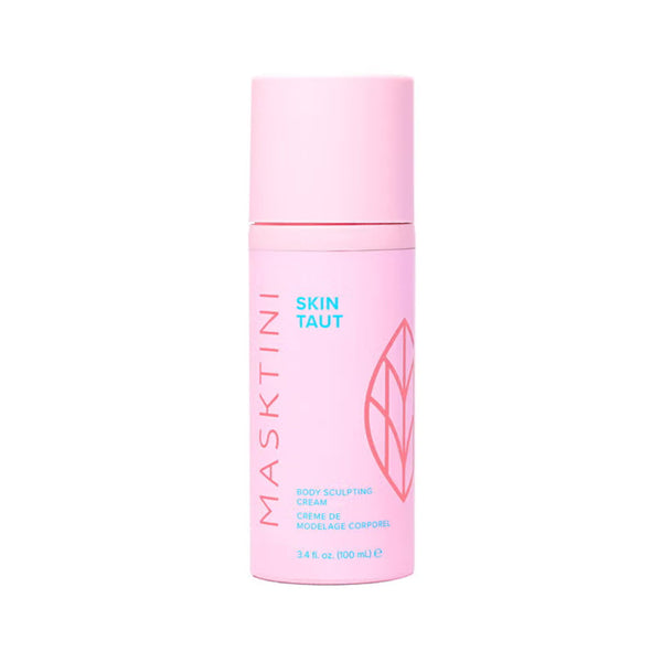 Masktini Skin Taut Body Sculpting Cream bottle, 3.4 fl oz / 100 mL, with glycolic acid and Iso-Slim complex