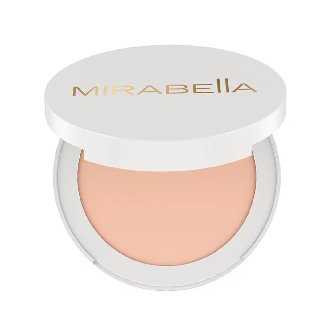 Mirabella Invincible For All Pure Press Powder Foundation compact in shade Light L8