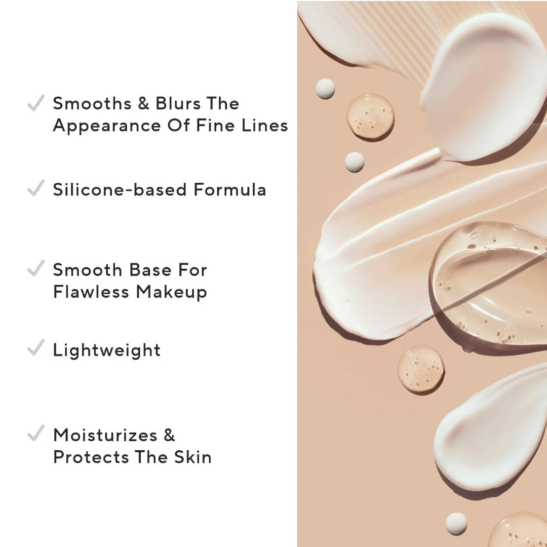 Mirabella Prime for Face silicone-based formula texture with benefits: smooths fine lines, lightweight, moisturizes and protects skin