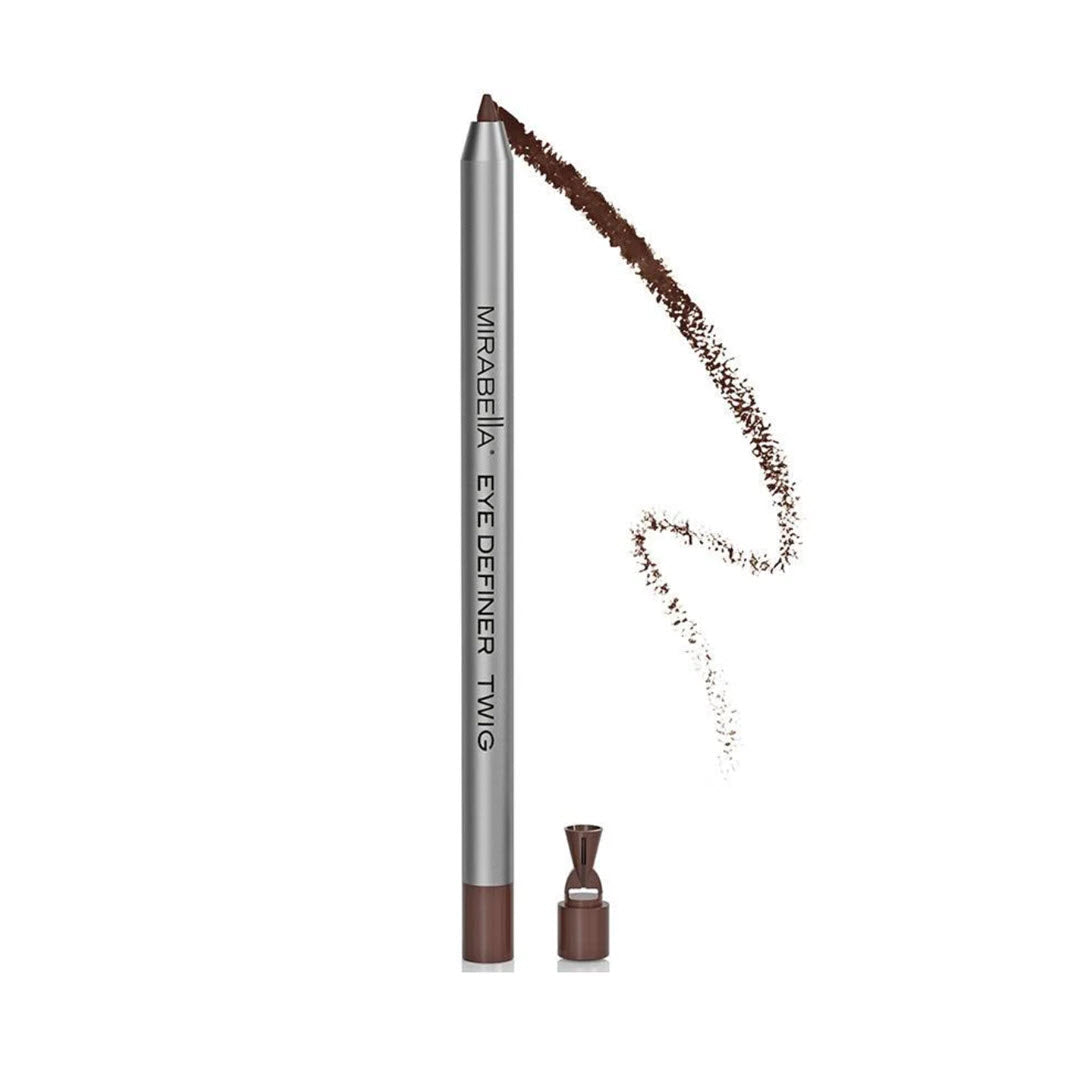 Mirabella Retractable Eye Definer Liner Pencil in shade Twig with color swatch swipe