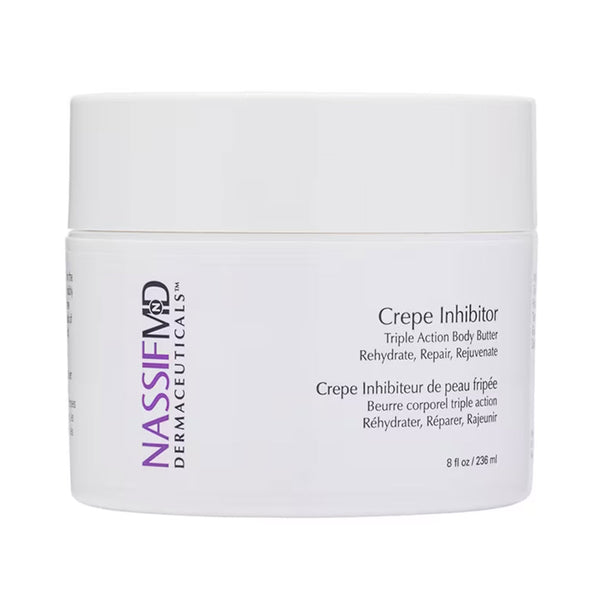 NassifMD Crepe Inhibitor Triple Action Body Butter jar, 8 fl oz