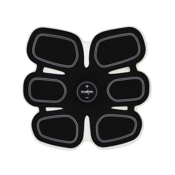 Numiere ABS NRG Training Revolution EMS ab belt, black six-pad muscle stimulator device