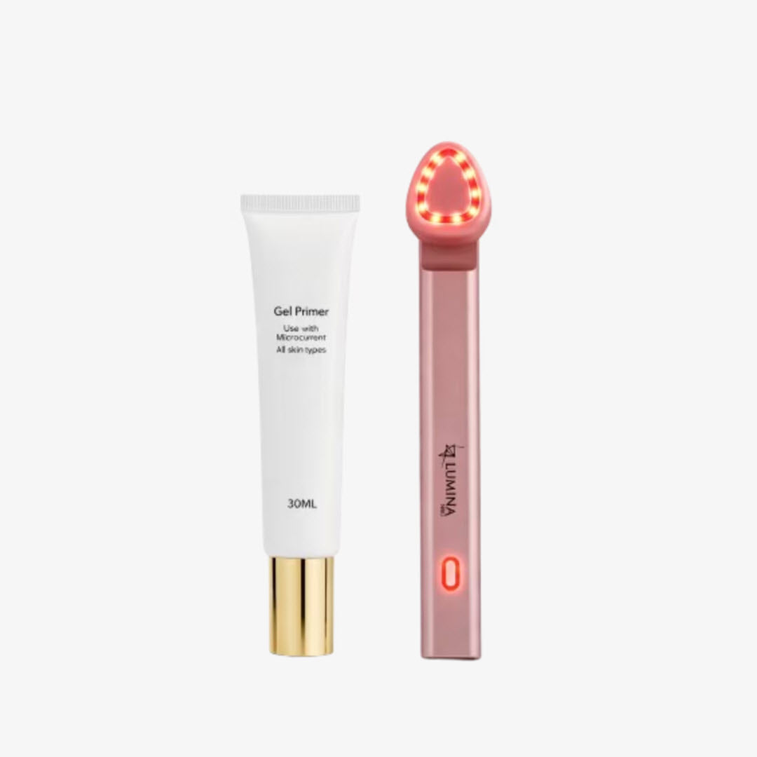Numiere Mini Glow Pro device and Gel Primer tube, 30ml, for all skin types