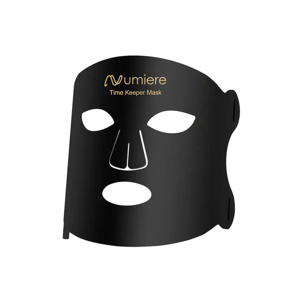 Numiere Time Keeper Wrinkle Reducing LED Face Mask, black flexible silicone face mask