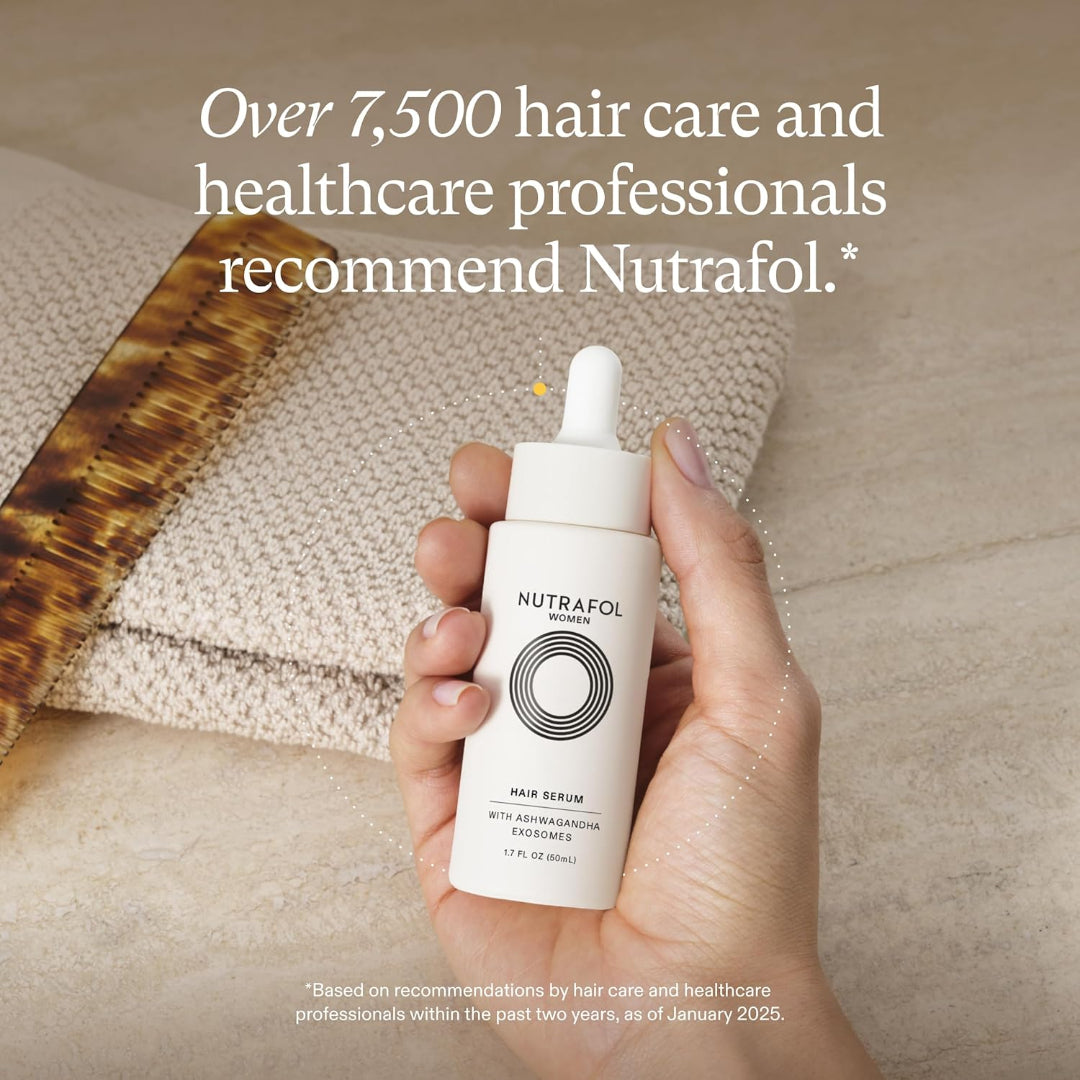 Nutrafol Hair Serum for Women recommended by over 7500 hair care and healthcare professionals