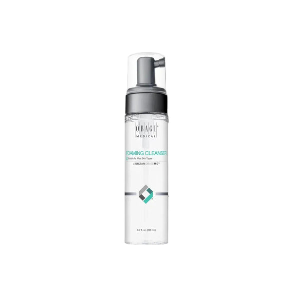 Obagi SuzanObagiMD Foaming Cleanser 6.7 fl oz transparent pump bottle on white background