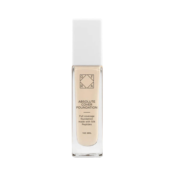 OFRA Cosmetics Absolute Cover Foundation bottle in shade #0.15, a pale ivory