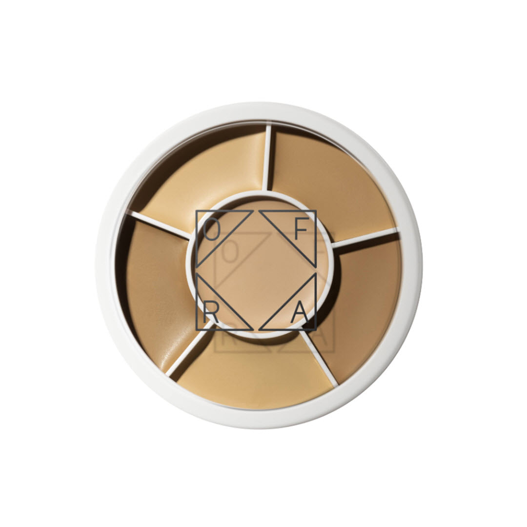 OFRA Cosmetics Derma Tones Wheel with six brightening and contouring cream shades for light to medium skin tones