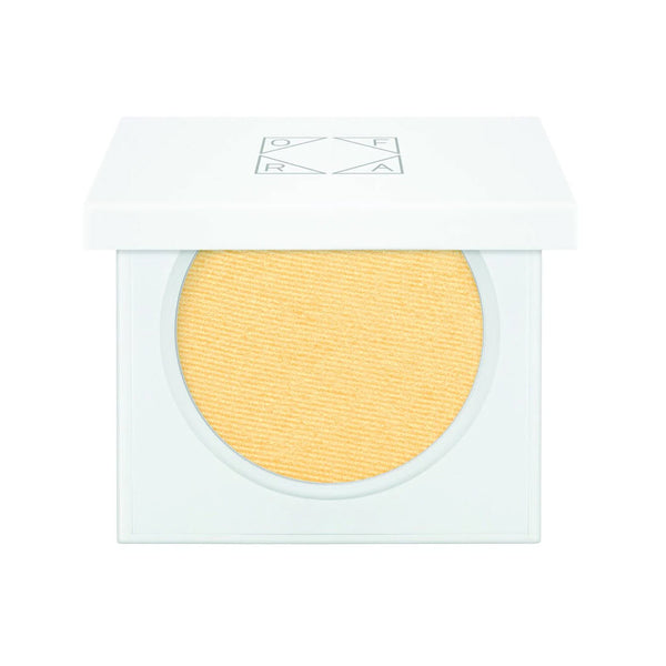 OFRA Cosmetics Pressed Banana Powder compact, a yellow-toned brightening setting powder