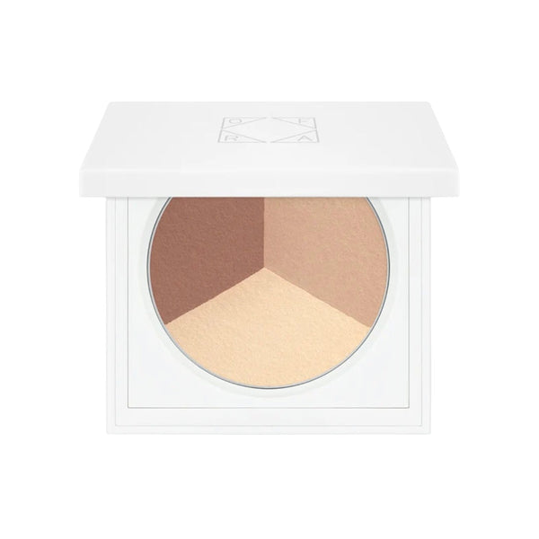 OFRA Cosmetics Wet & Dry Foundation Trio compact with light, medium, and deep shades