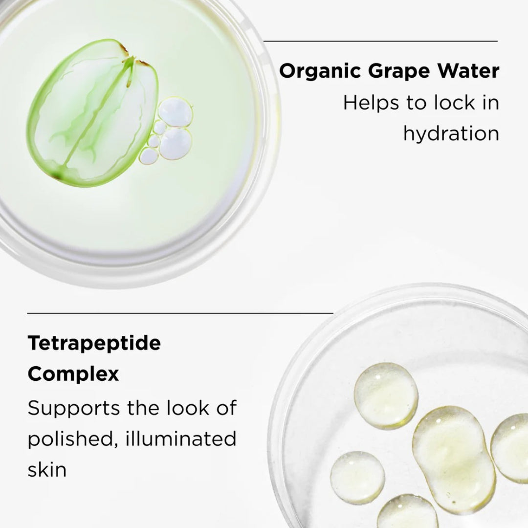 Image Skincare ORMEDIC Balancing Biopeptide Creme key ingredients organic grape water helps lock in hydration and tetrapeptide complex supports the look of polished and illuminated skin