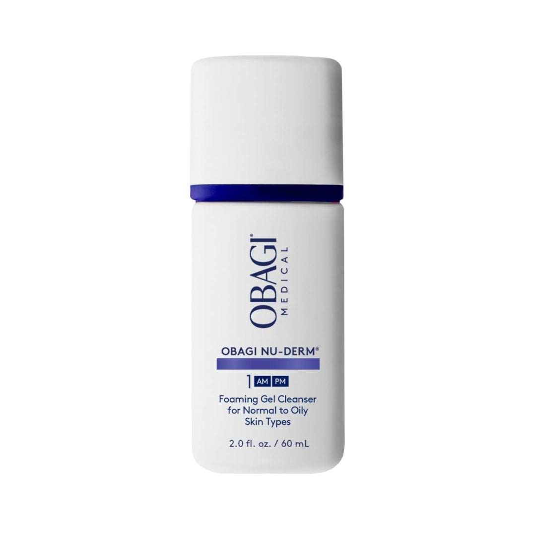 Obagi Nu-Derm Foaming Gel Cleanser for normal to oily skin AM PM step 1 bottle 2.0 fl oz
