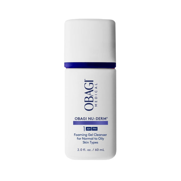 Obagi Nu-Derm Foaming Gel Cleanser for normal to oily skin AM PM step 1 bottle 2.0 fl oz