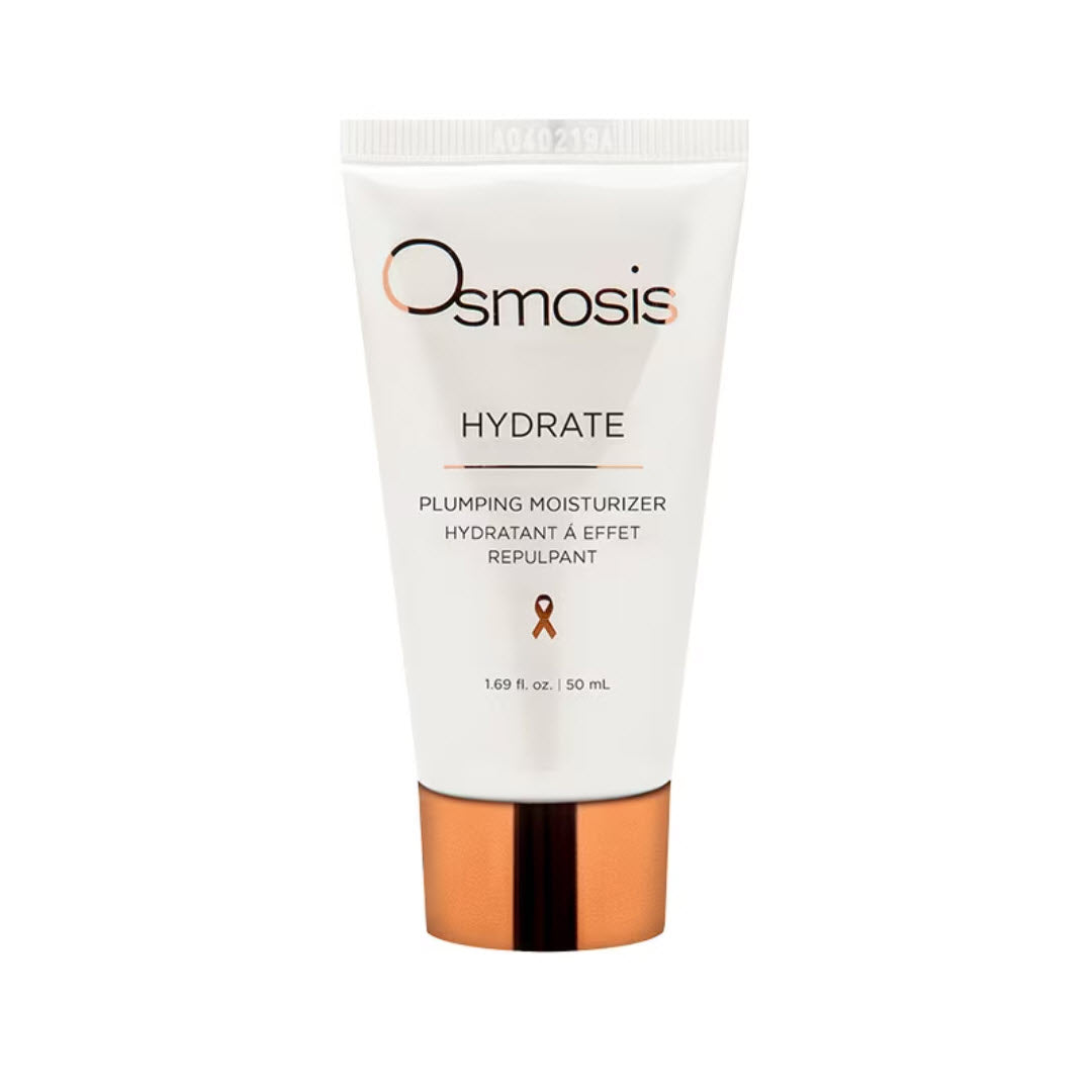Osmosis Hydrate Plumping Moisturizer tube with rose gold cap, 1.69 fl oz