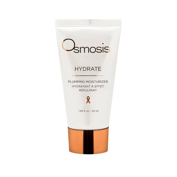 Osmosis Hydrate Plumping Moisturizer tube with rose gold cap, 1.69 fl oz