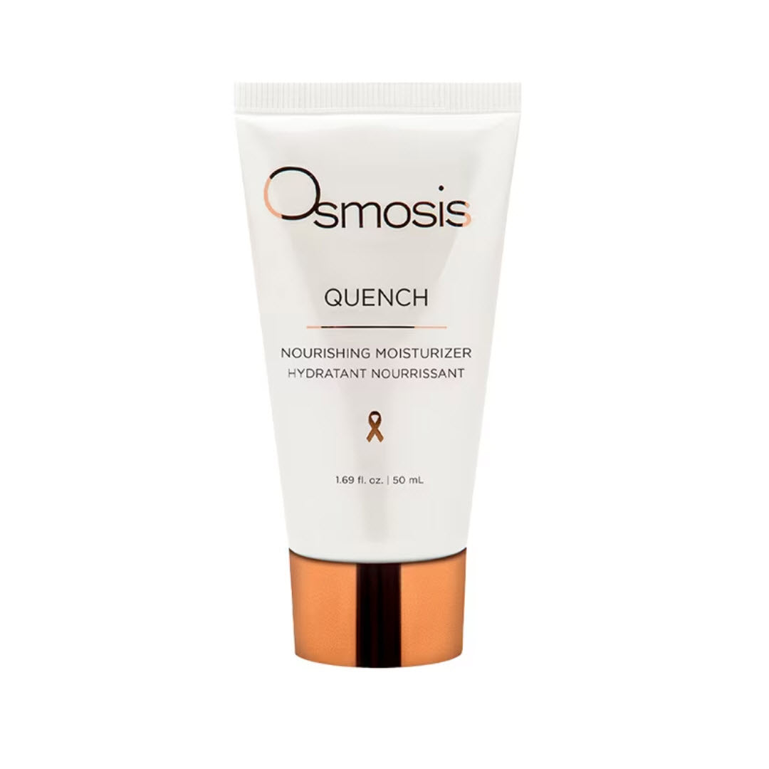 Osmosis Quench Nourishing Moisturizer tube with rose gold cap, 1.69 fl oz
