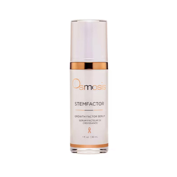 Osmosis StemFactor Growth Factor Serum bottle with rose gold pump, 1 fl oz
