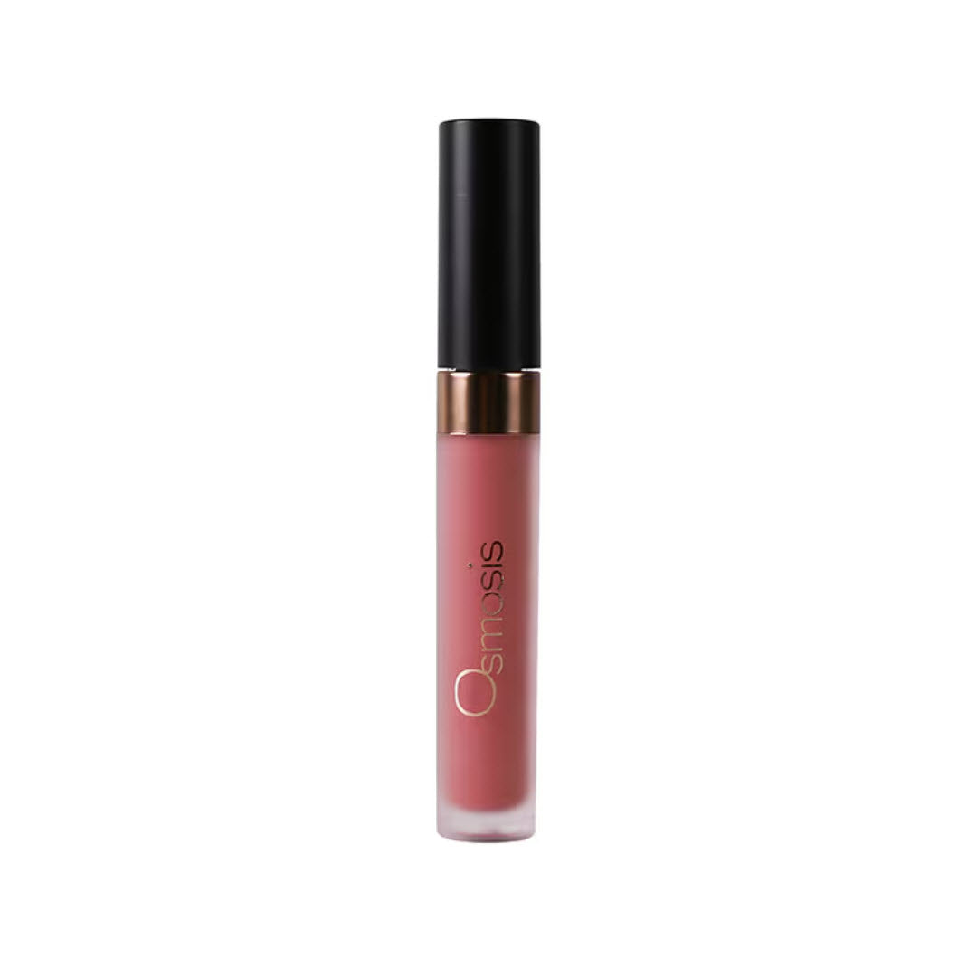 Osmosis Superfood Lip Oil in Rose, a soft mauve pink tinted lip gloss