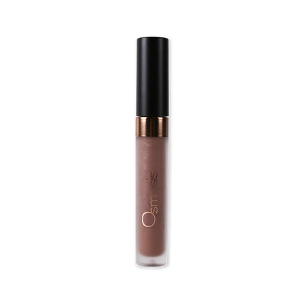 Osmosis Superfood Lip Oil in Toffee, a warm nude brown tinted lip gloss
