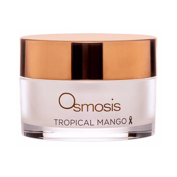 Osmosis Tropical Mango Barrier Repair Mask jar with rose gold lid, 1 fl oz