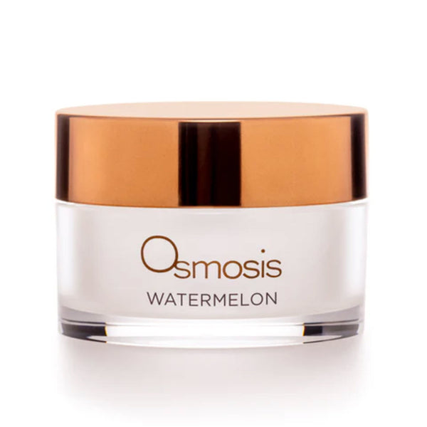 Osmosis Watermelon Cooling Enzyme Mask jar with rose gold lid, 1 fl oz