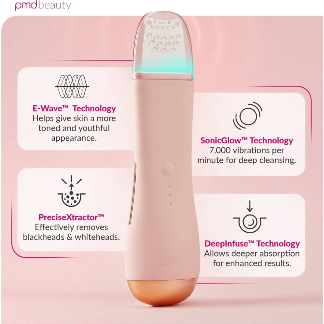 PMD Beauty® Wave Pro Advanced Skin Spatula Device - Blush