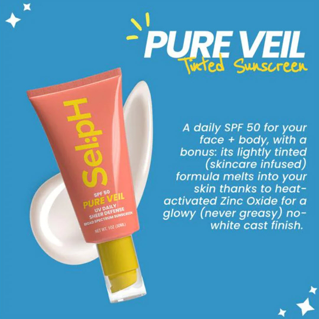 SelpH® Pure Veil SPF 50 UV Daily Sheer Tinted Sunscreen 1.0 fl oz