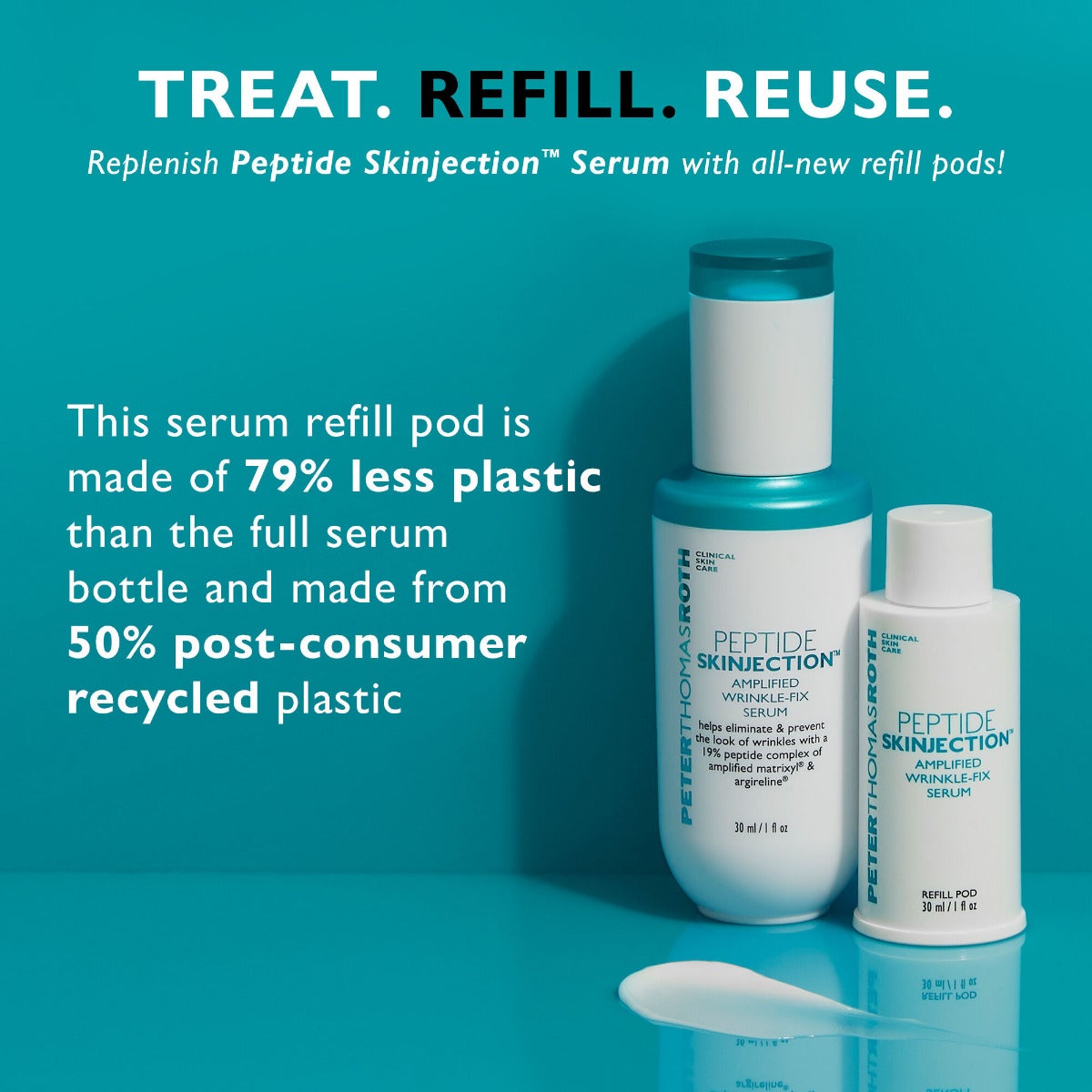 Peter Thomas Roth® Peptide Skinjection Amplified Wrinkle-Fix Serum (Refill Pod) 1.0oz / 30ml