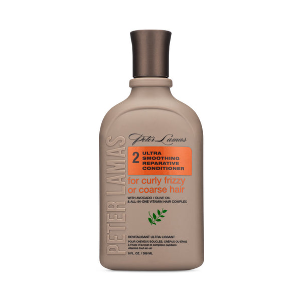 Peter Lamas Avocado & Olive Oil Ultra Smoothing Reparative Conditioner for curly, frizzy, or coarse hair with all-in-one vitamin hair complex, 9 fl oz