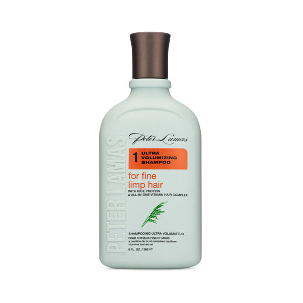 Peter Lamas Rice Volumizing Shampoo for fine, limp hair with rice protein and all-in-one vitamin hair complex, 9 fl oz