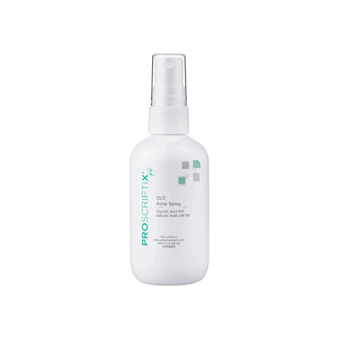 Proscriptix FX 10/2 Acne Spray glycolic acid 10% and salicylic acid 2% acne treatment spray bottle 3 fl oz