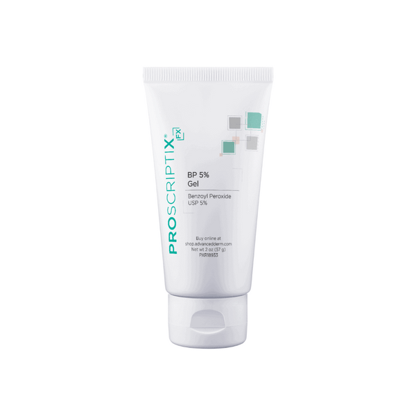 Proscriptix FX BP 5% Gel with Benzoyl Peroxide USP 5%, 2 oz tube for targeted acne spot treatment