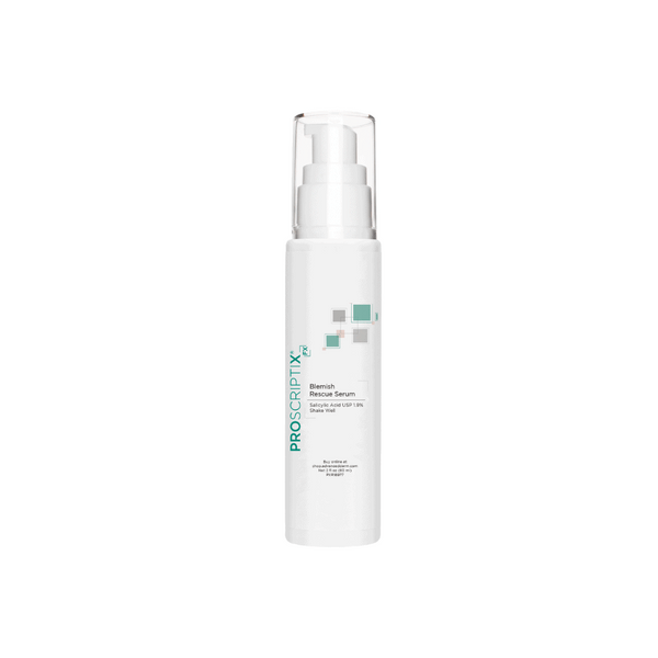 Proscriptix FX Blemish Rescue Serum with Salicylic Acid USP 1.9%, 2 fl oz airless pump bottle for acne blemish control