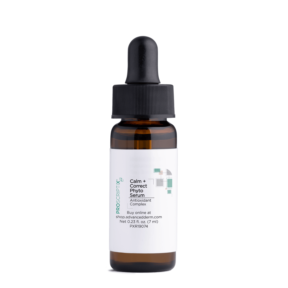 Proscriptix FX Calm + Correct Phyto Serum Mini with Antioxidant Complex, 0.23 fl oz amber glass dropper bottle travel size for sensitive skin