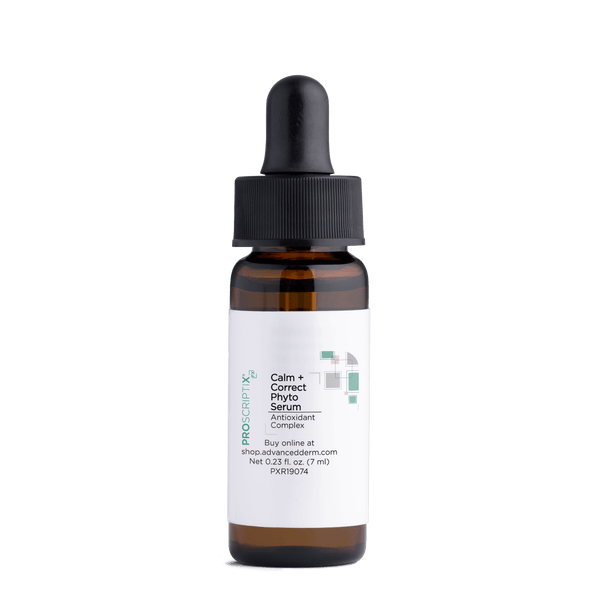 Proscriptix FX Calm + Correct Phyto Serum Mini with Antioxidant Complex, 0.23 fl oz amber glass dropper bottle travel size for sensitive skin
