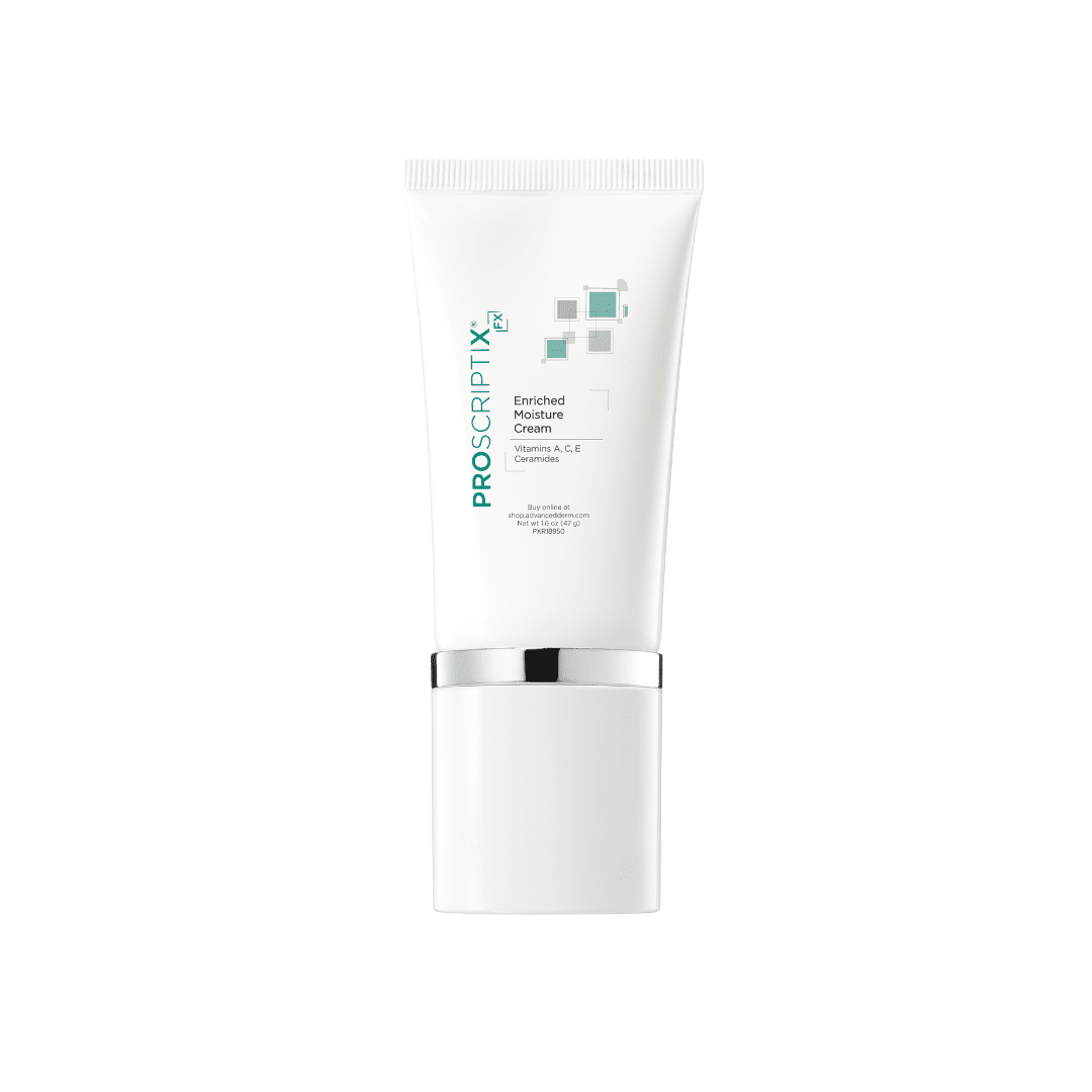 Proscriptix FX Enriched Moisture Cream with Vitamins A, C, E and Ceramides, 1.6 oz tube for deep skin hydration and barrier support