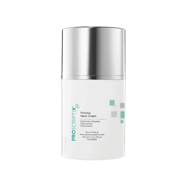 Proscriptix FX Firming Neck Cream with Ceramides, Peptides, Niacinamide and Antioxidants, 1.7 oz airless pump jar for neck firming and skin tightening