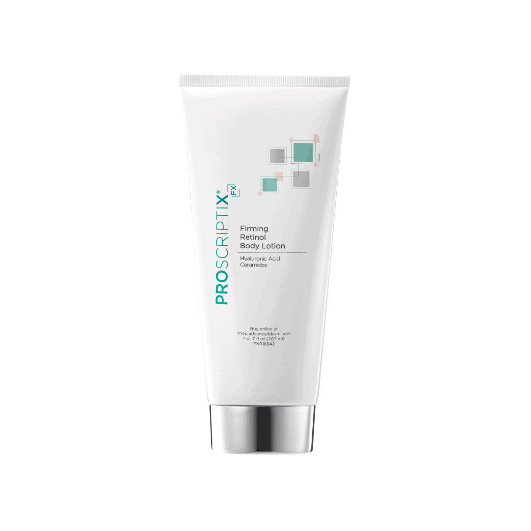Proscriptix FX Firming Retinol Body Lotion with Hyaluronic Acid and Ceramides, 7 fl oz tube for skin firming and body hydration