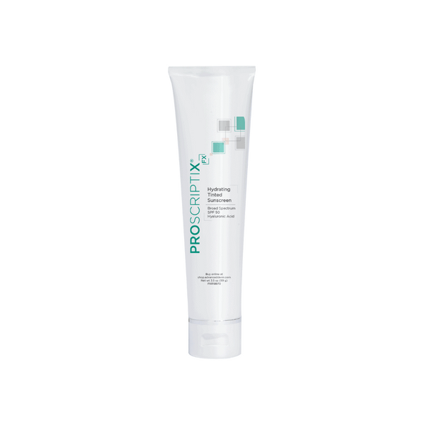 Proscriptix FX Hydrating Tinted Sunscreen Broad Spectrum SPF 50 with Hyaluronic Acid, 3.5 oz tube for tinted daily sun protection and skin hydration