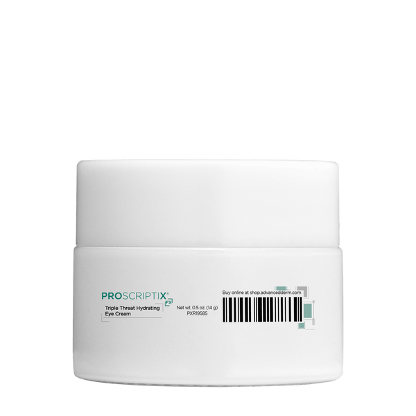 Proscriptix FX Triple Threat Hydrating Eye Cream white jar, 0.5 oz
