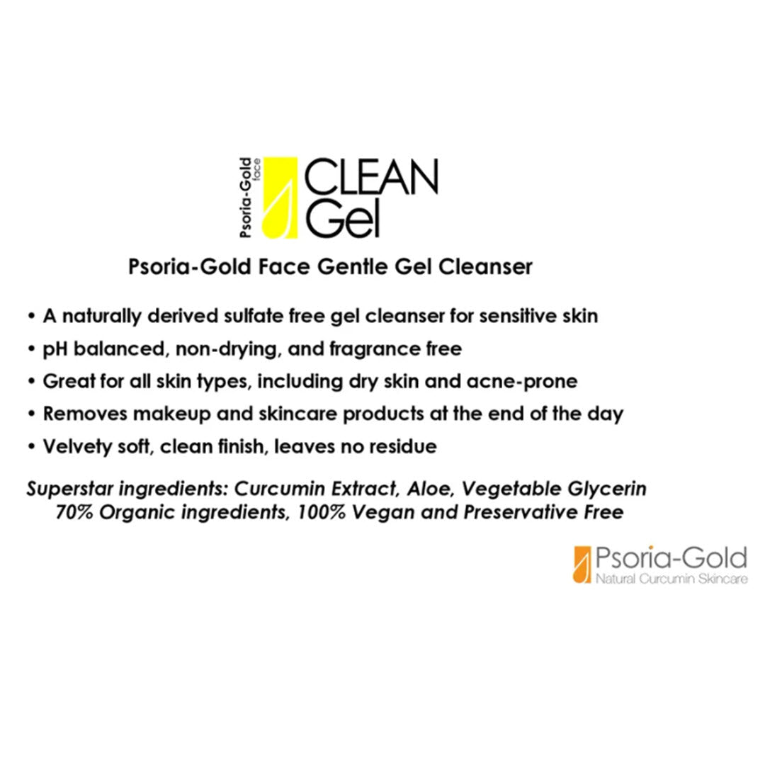 Psoria-Gold® FACE Clean Gel Cleanser 4 fl oz